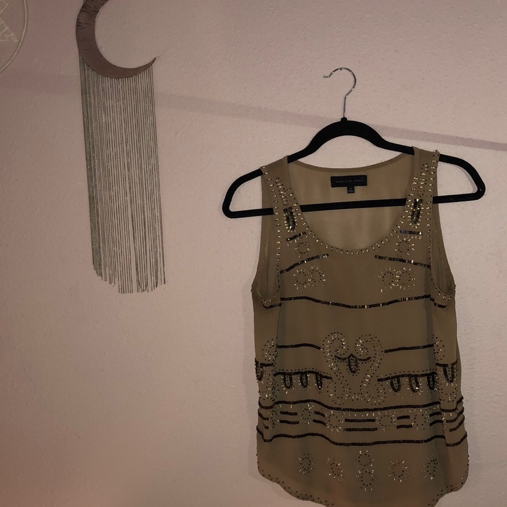 Beaded tank top